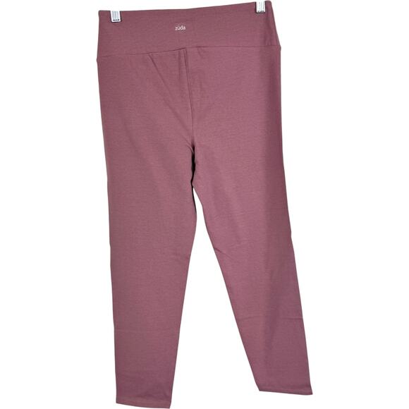 zuda Regular Basic Redefined Crop Legging Burgundy Rose XS NWOT Stretch Athletic - Picture 11 of 13